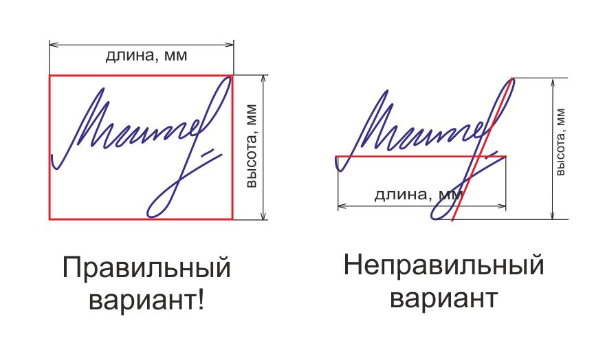 Оттиск подписи факсимиле